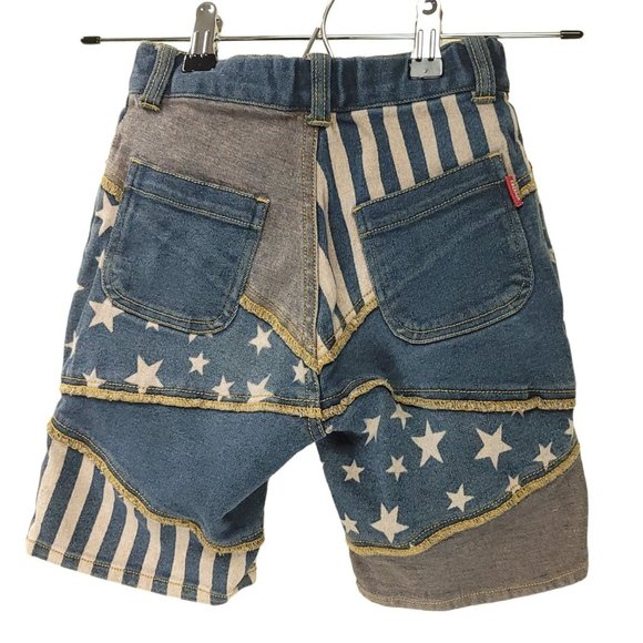 Stars and Stripes Jean Denim Shorts - 5/6 - Picture 2 of 11